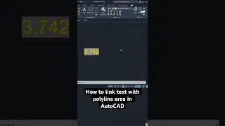 Jak połączyć tekst z obszarem polilinii w programie AutoCAD