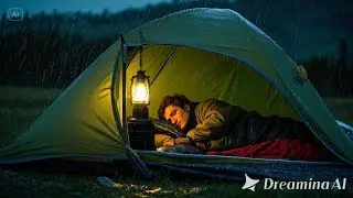ASMR Thunderstorm on Floating Camp Tent &ndash; Sleep Audio 36