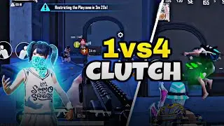 Pubg Best 1vs4 clutch ? BGMI new 1vs4 clutches video | aggressive gameplay and clutch OPxSAHIL 