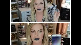 NYX Liquid Suede Cream Lipstick Review w/ Check Ins (Stone Fox)