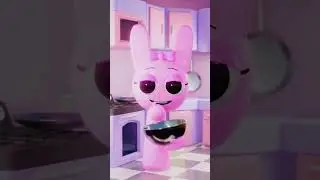 Cooking by the book. Cute Pinky will make a cake #sprunki #pinky