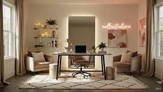 ✨ Modern Goddess Workspace | Cinematic Studio Glow Up | nellesstudioco