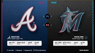 MLB The Show 25 третий тур Atlanta BRAVES - Miami MARLINS