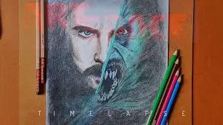 Drawing MORBIUS | TIME-LAPSE PENCIL ARTWORK #marvel #sony #morbius #timelapse