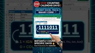 How Many Fridays! 📅 Stop Counting Manually! 🛑 #excel