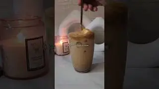 How to make Iced Coffee🧋 #summersips