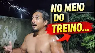 Treino de costas em casa, voltei no meio da tempestade
