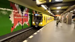 Berlin U-Bahn U7 Ride - Mierendorffplatz to Jungfernheide | Germany | 14/11/24