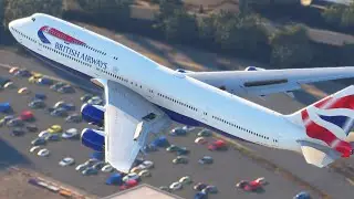 TOP SIMULATOR 2025 || BEST SKILL PILOT BOEING 747 BRITISH AIRWAYS WHEN LANDING