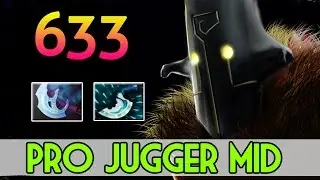 633 Pro Juggernaut Mid 8k4 MMR EURO with Dagger Dota2 Gameplay