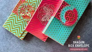 Part 2 Shagun Evnelope making tutorial 3d box envelope ideas #growingcraft diycrafts #indianwedding