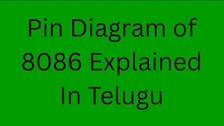Pin diagram of 8086 explained in telugu || C 23 syllabus#COMP subject #MP subject #cme #ece#diploma 