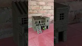 Amazing mud house making 🏠 || #clayhouse #mudhouse #craft