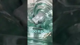 Freshly assembled anti fouling glass insulator U120BP#factory #factoryproducts