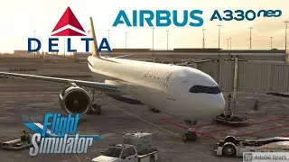 Delta Airbus A330-900Neo departure out of Amsterdam Schiphol Airport | MSFS 2020