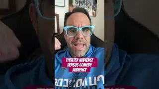 Theater audience versus comedy audience. ￼#theatre #actor #actress #actingteacher #acting