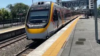 Aboriginal Sandgate 705 Arriving At Cannon Hill Train Station Platform 2