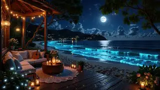 (No Ads) Dark Screen Ocean Sounds &bull; Deep Sleep Music for Inner Night Calm