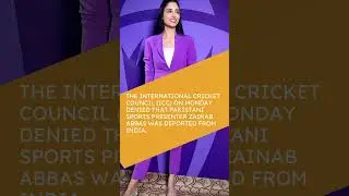 Zainab Abbas not deported ICC cricket World Cup  #cricket #iccworldcup2023#zainababbas#rameezraja