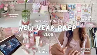 How a Introvert Girl preps for New Year at Home 🎀 desk makeover, wonyoungism vlog