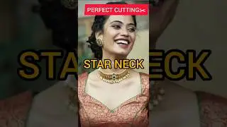 Perfect Star Neck Cutting ✨ | Easy Blouse Neck Design | Tailoring Shorts Tamil#short #trending #neck