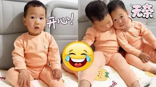 【超萌双胞胎】哥哥自己吃糖不停嘴，却用”防蛀牙”理由拒绝妈妈，弟弟被强行当道具一脸懵：”哥你演技太浮夸！”