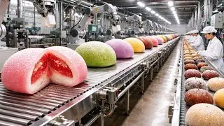 Inside a Modern Mochi Factory: From Glutinous Rice to Soft Mochi | New Year Tradition