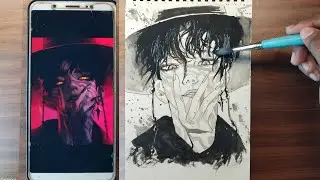 Jinu's Cutest Demon Form Evolution Drawing in My style | Kpop Demon Hunter Drawing as Manga