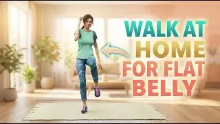 30-Min Walk At Home For Flat Belly!