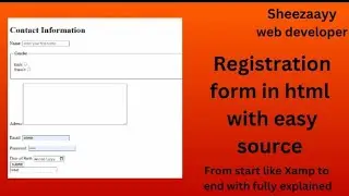 From start to end: How to make registration form in HTML with easy source code