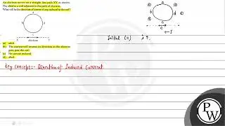 An electron moves on a straight line path \( X Y \) as shown. The abcd is a coil adjacent to the...