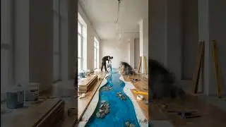 Luxury Epoxy River Floor Transformation | From Damaged Floor to Stunning Interior