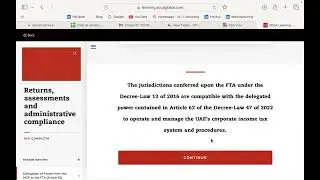 ACCA's UAE Tax Fellowship-12-Returns, Assessments and Administrative Compliances