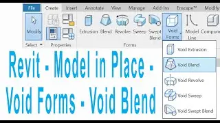 Revit - Model in Place - Void Forms 2, VOID BLEND
