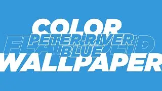 Peter River Blue Flat Solid Color Wallpaper 1 Hour
