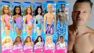 Barbie & Ken 2023/2024 Swimsuit Beach Pool Waterplay Doll Full Collection Unboxing Review Comparison