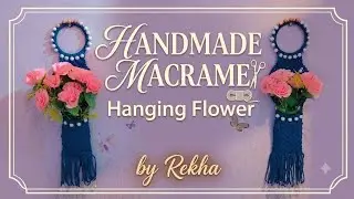 Macrame flower wall hanging new design 