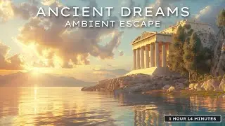 Ancient Greece Ambient | Relaxing Sunset at a Cliffside Temple | Sleep, Study & Meditation Sounds