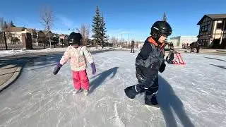 Winter Festival Skating at NB Clubhouse Calgary, Alberta | @wethemuttons vid#729