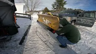 Installing a Steel Cutting Edge on my Fisher mm2 7.5 ft Plow