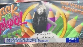 Back-to-school giveaway at Brooklyn hospital honors gun violence victims