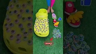 cool zombie slippers, super giant eye crocs  #summerfeet #drschollsshoes #fluffyshoes @Pom_Tom