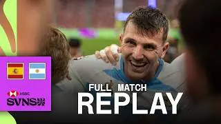 A tough battle for third place ⚔️ | Spain v Argentina | HSBC SVNS Singapore 2025 | Full Match Replay