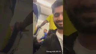 A lucky fan got a chance to fly alongside MS Dhoni!!
