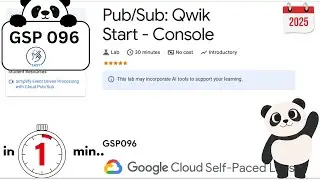 Pub/Sub: Qwik Start - Console | 