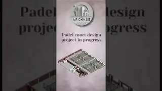 Padel Court Design Project in Revit | Work in Progress #Padel #Revit #BIM #ArchitectureDesign