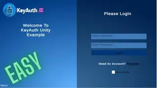 How to setup a login system in Unity!