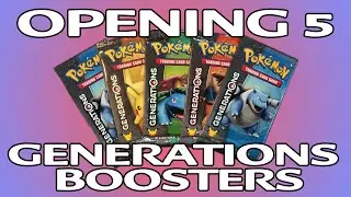 Opening 5 Pokemon Generations Booster Packs!