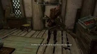 The Treeman of Whiterun works at Belethor's