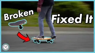 Fixing a BROKEN Skateboard... in a creative way | Custom Build